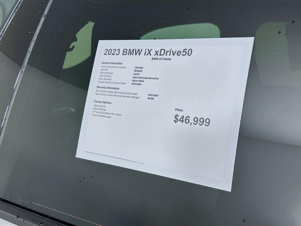 used 2023 BMW iX car, priced at $37,699