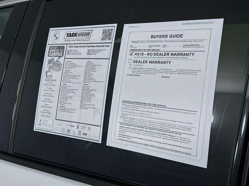 used 2022 Jeep Grand Cherokee 4xe car, priced at $30,999