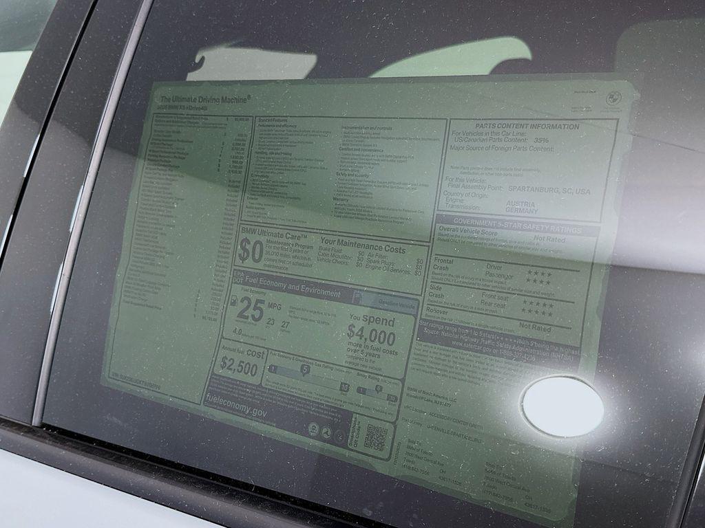 new 2026 BMW X5 car, priced at $85,725