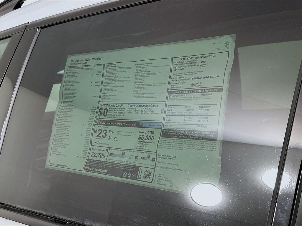 new 2026 BMW X7 car, priced at $108,505