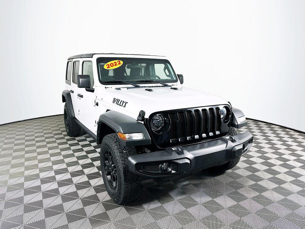 used 2022 Jeep Wrangler Unlimited car, priced at $24,598