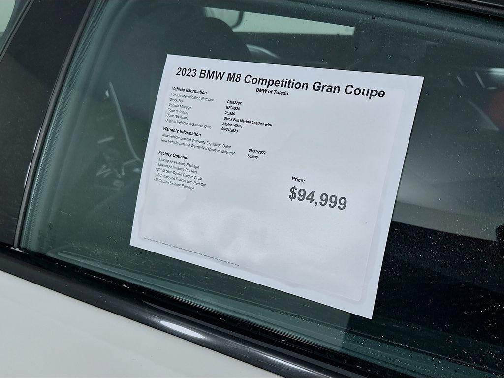 used 2023 BMW M8 Gran Coupe car, priced at $83,999