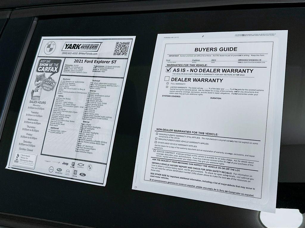 used 2021 Ford Explorer car, priced at $31,904