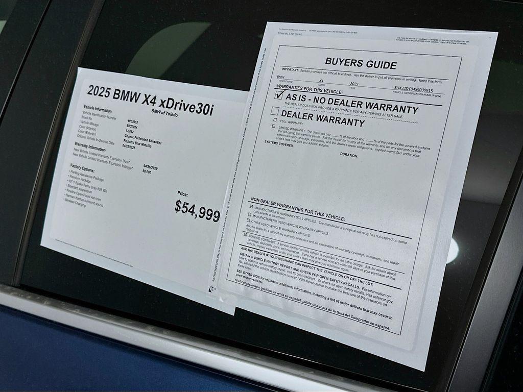 used 2025 BMW X4 car, priced at $49,499