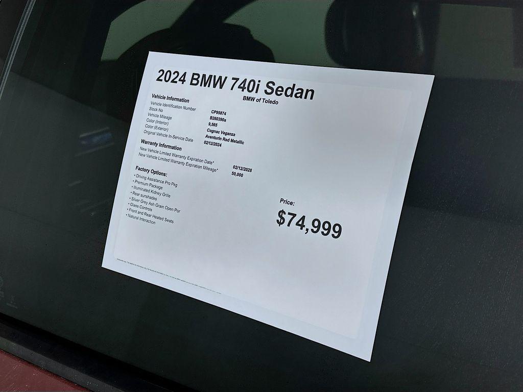 used 2024 BMW 740 car, priced at $68,499