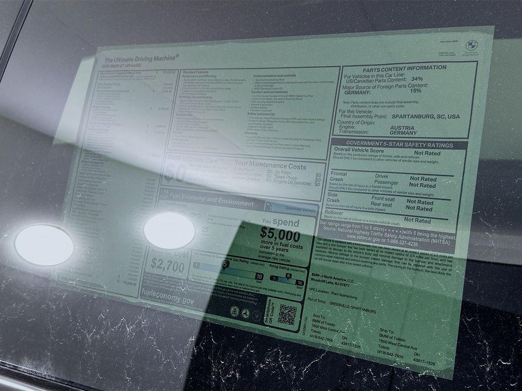 new 2026 BMW X7 car, priced at $102,600