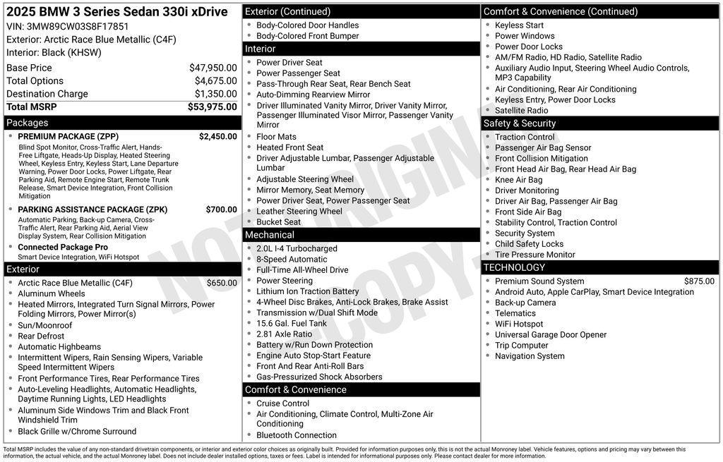 used 2025 BMW 330 car, priced at $42,799