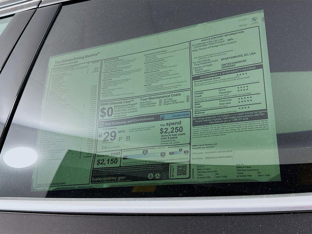 new 2026 BMW X3 car, priced at $61,265