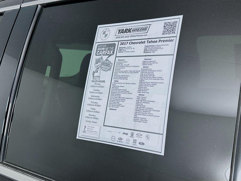 used 2017 Chevrolet Tahoe car, priced at $17,999