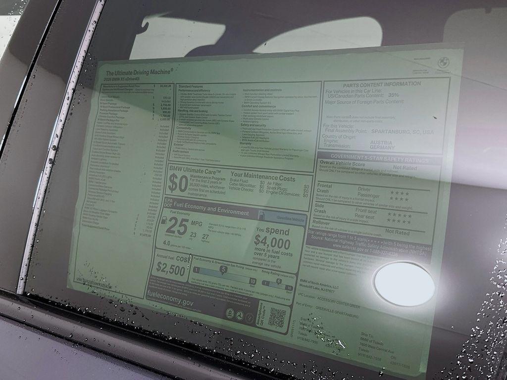 new 2026 BMW X5 car, priced at $81,675