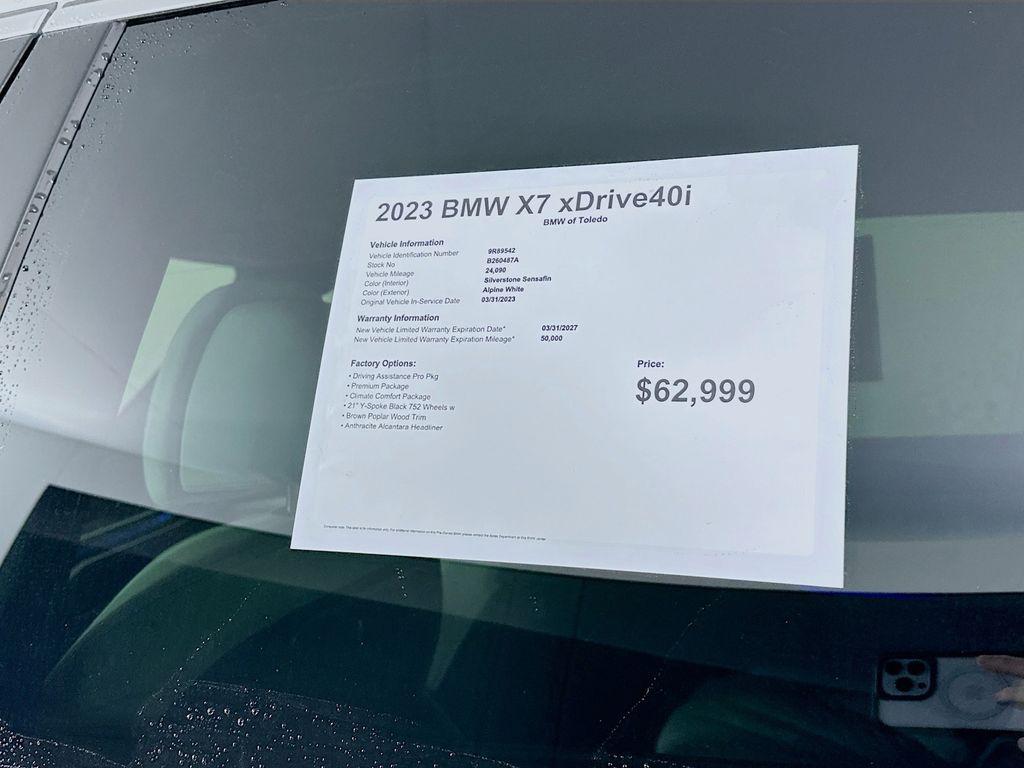 used 2023 BMW X7 car, priced at $64,299