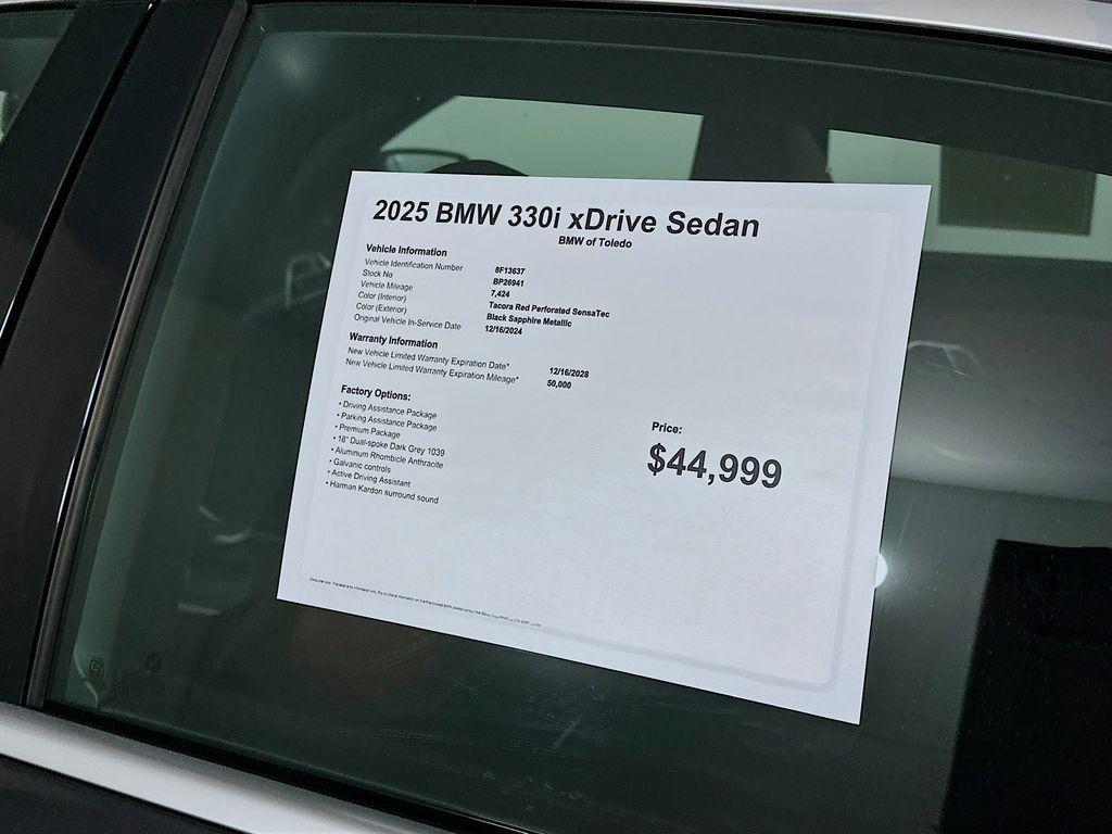 used 2025 BMW 330 car, priced at $37,999