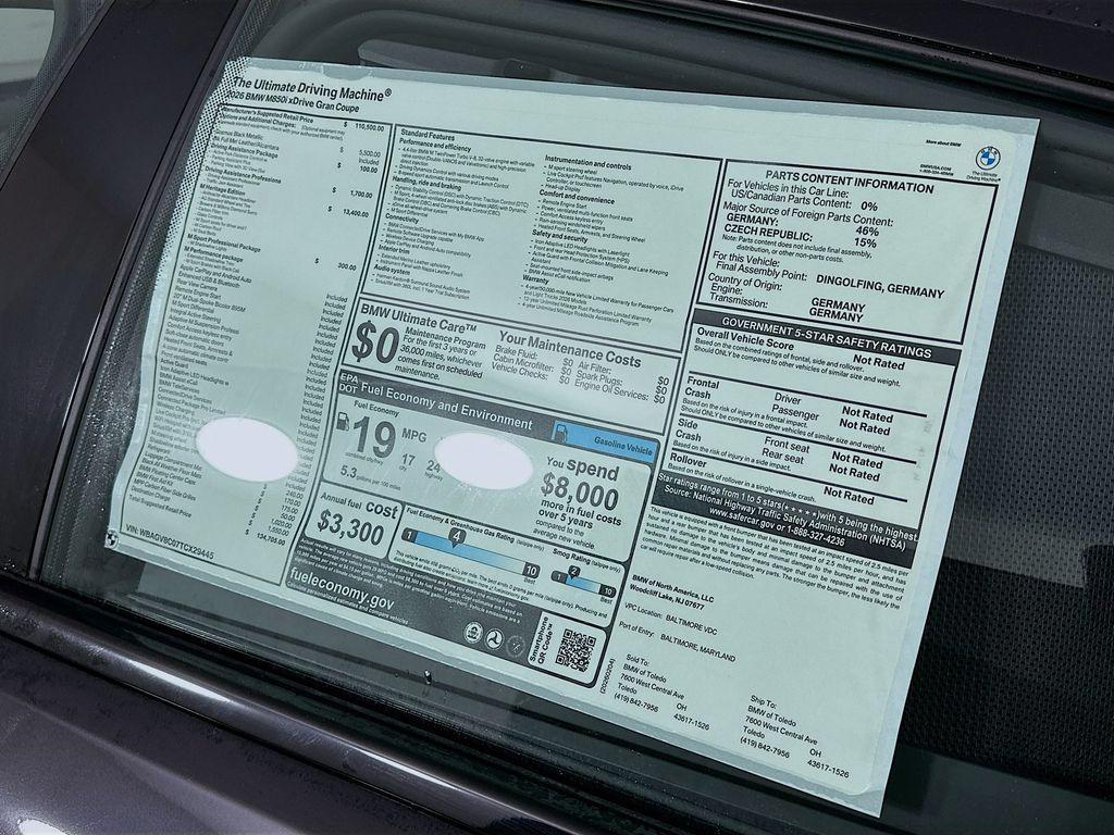 new 2026 BMW 840 Gran Coupe car, priced at $134,705