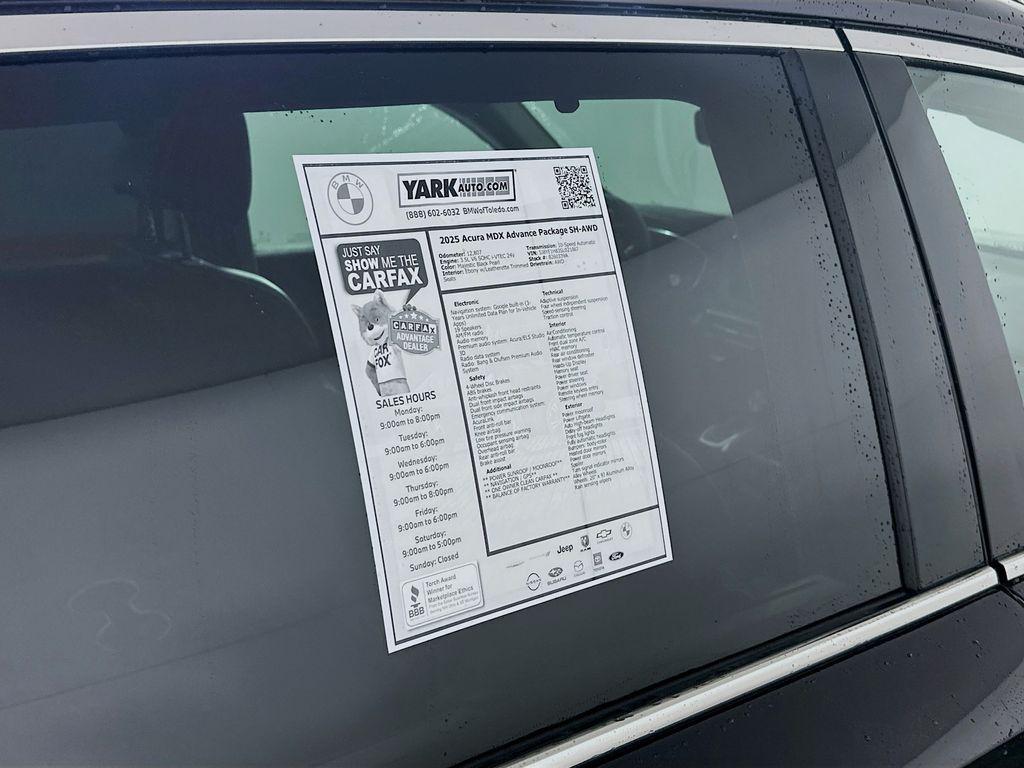 used 2025 Acura MDX car, priced at $56,499