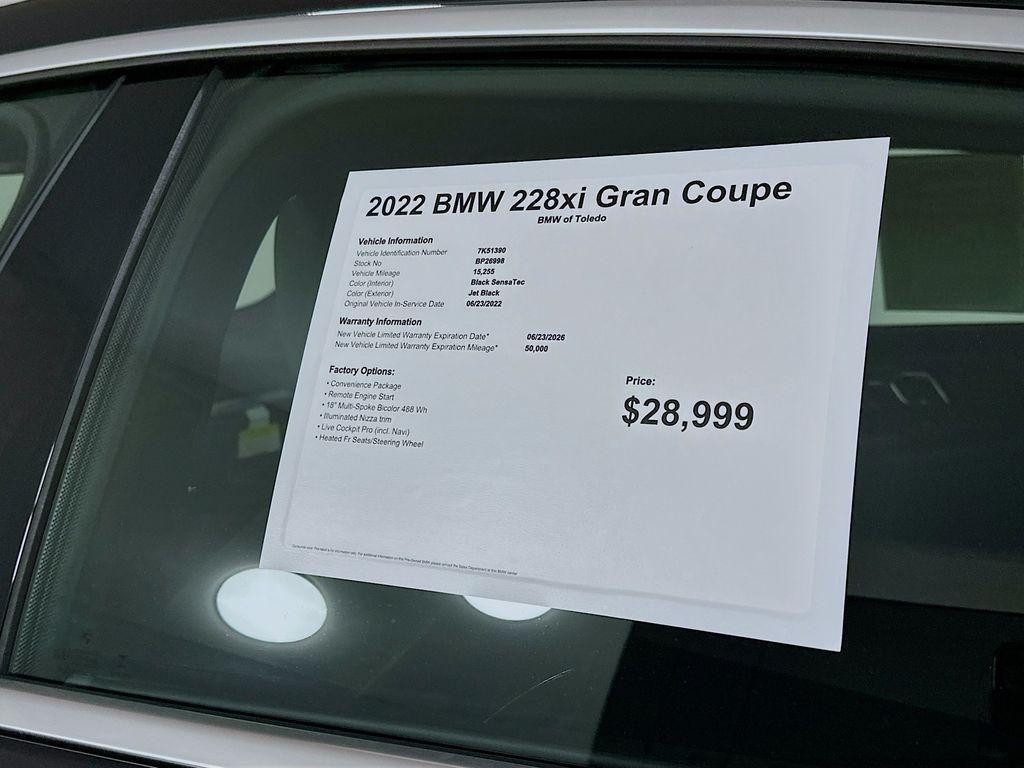 used 2022 BMW 228 Gran Coupe car, priced at $26,999