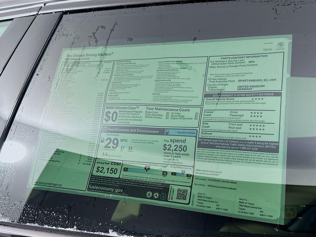 new 2026 BMW X3 car, priced at $57,715