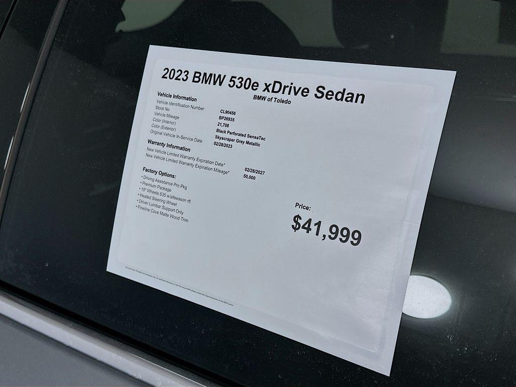 used 2023 BMW 530e car, priced at $36,948