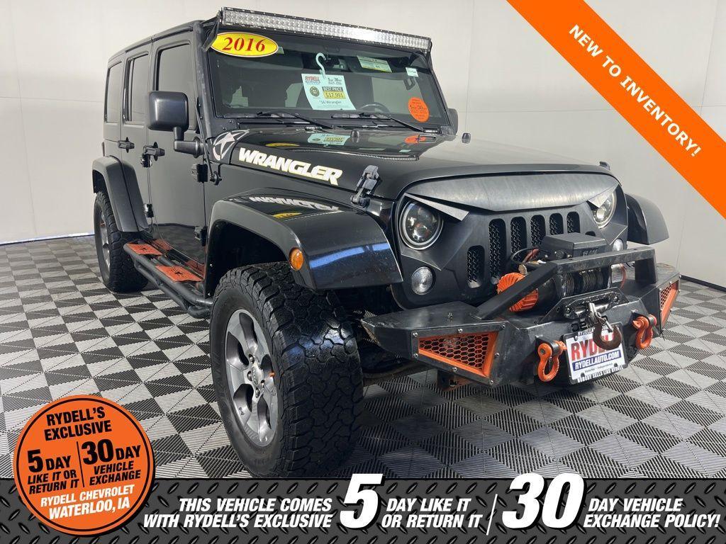 used 2016 Jeep Wrangler Unlimited car, priced at $17,991