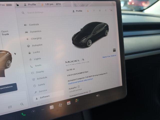 used 2021 Tesla Model 3 car, priced at $22,000