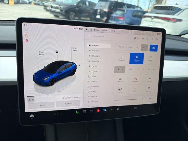 used 2023 Tesla Model 3 car, priced at $31,500