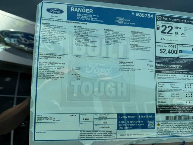 new 2025 Ford Ranger car, priced at $34,999