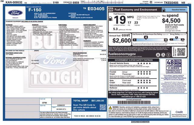 new 2026 Ford F-150 car, priced at $50,976