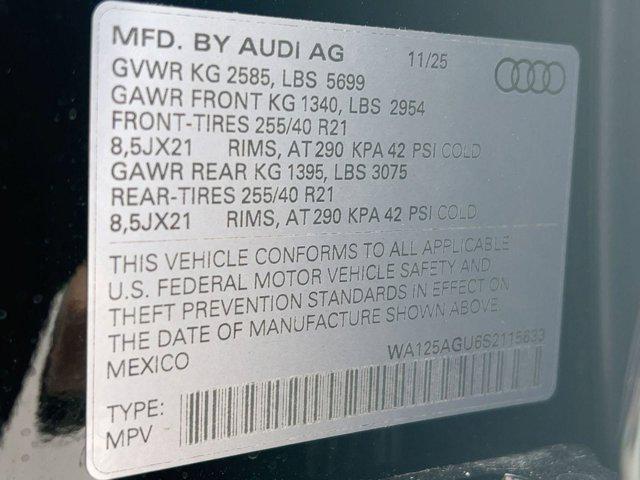 new 2025 Audi SQ5 car, priced at $70,631