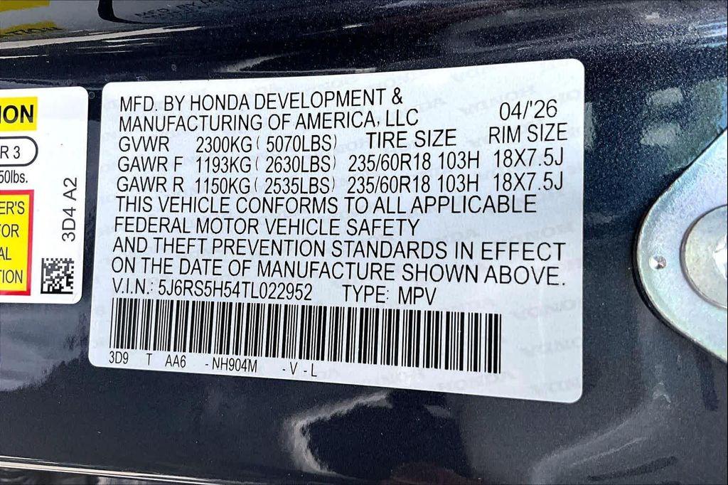 new 2026 Honda CR-V Hybrid car, priced at $37,676