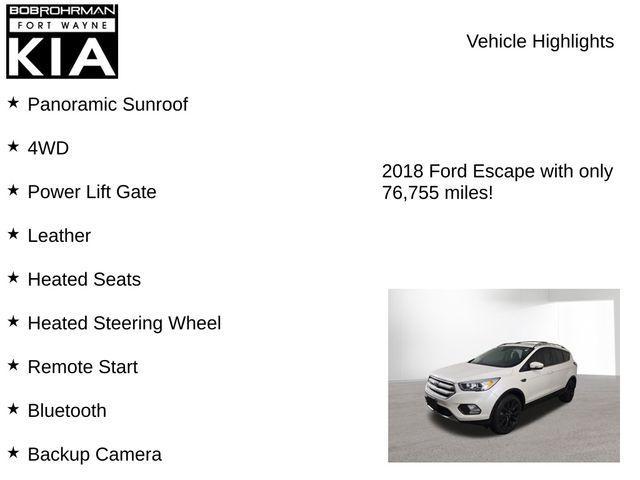 used 2018 Ford Escape car, priced at $14,327