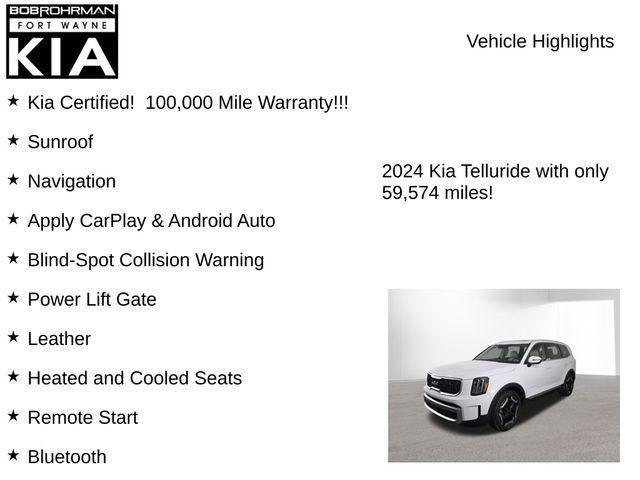 used 2024 Kia Telluride car, priced at $31,454