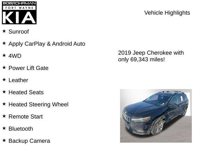 used 2019 Jeep Cherokee car, priced at $15,936