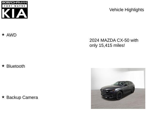 used 2024 Mazda CX-50 car, priced at $26,185