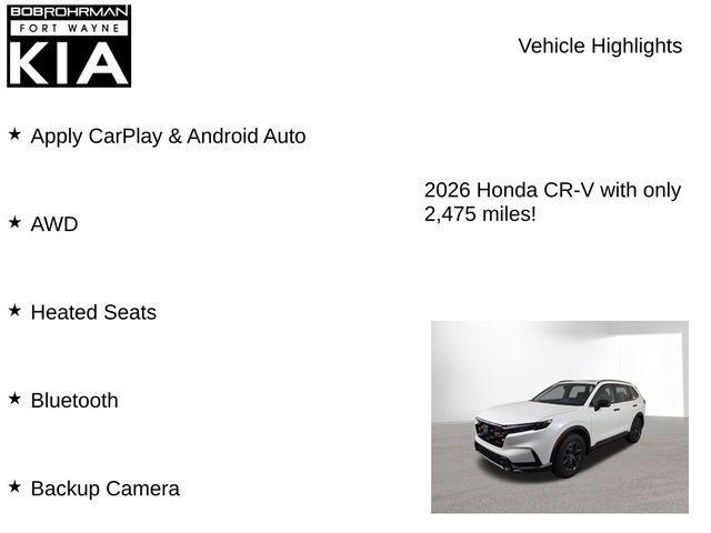 used 2026 Honda CR-V Hybrid car, priced at $35,759