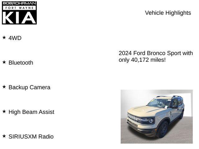 used 2024 Ford Bronco Sport car, priced at $25,674