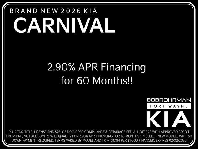 new 2026 Kia Carnival car, priced at $39,984