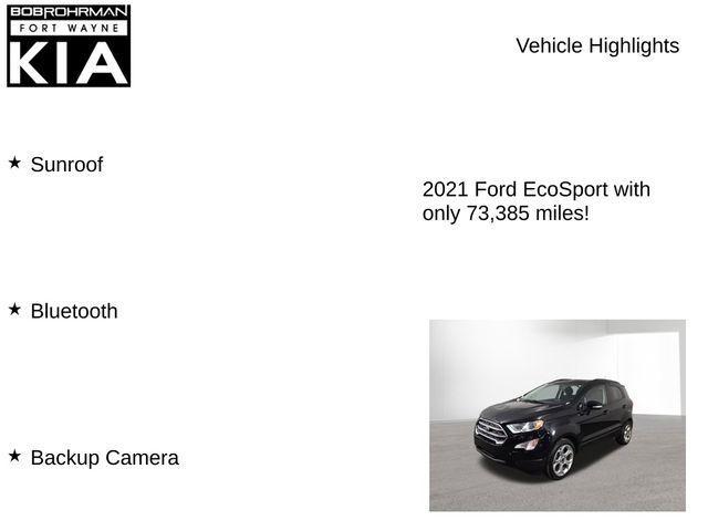 used 2021 Ford EcoSport car, priced at $13,990