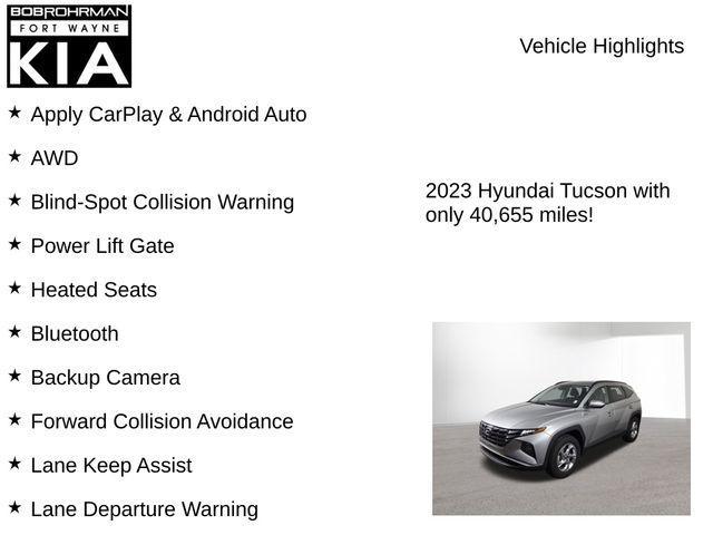 used 2023 Hyundai Tucson car, priced at $21,516