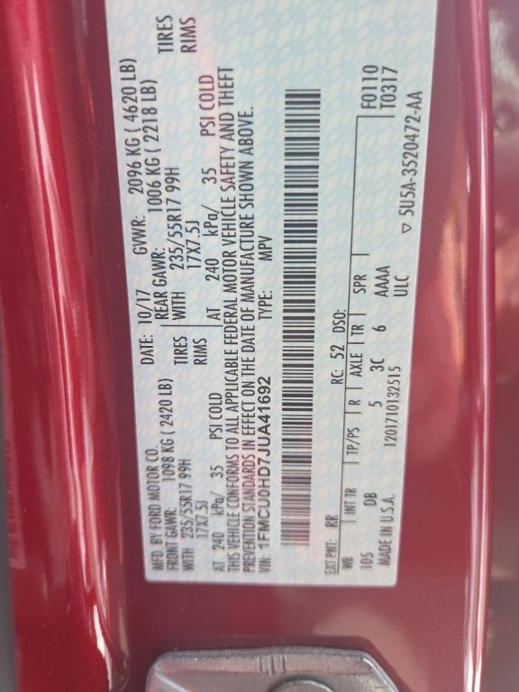 used 2018 Ford Escape car, priced at $14,500