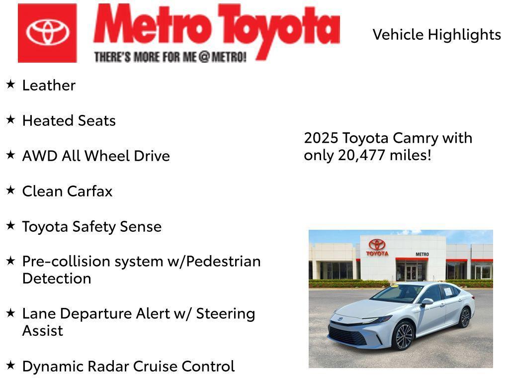 used 2025 Toyota Camry car, priced at $35,900