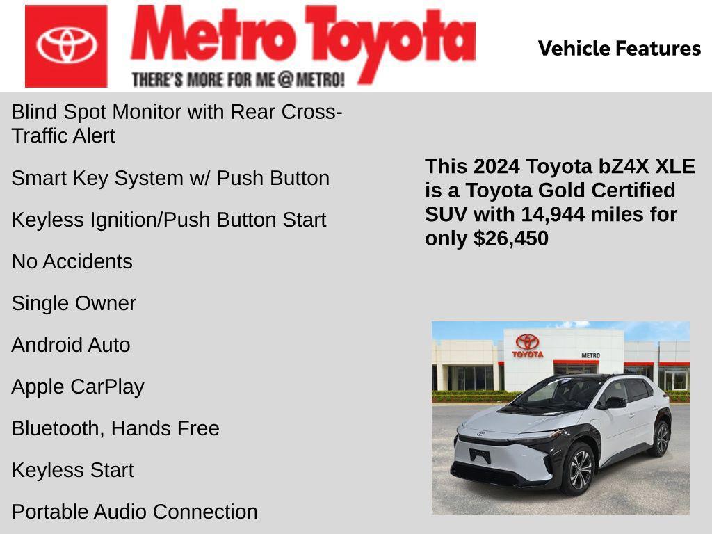 used 2024 Toyota bZ4X car, priced at $26,450