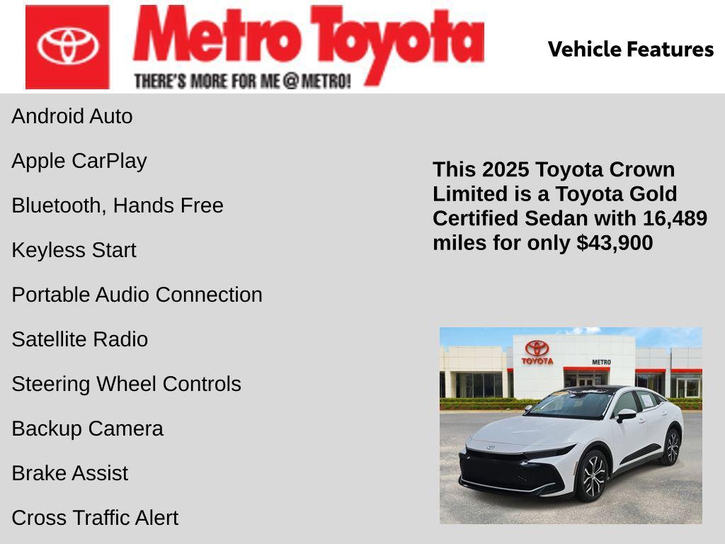 used 2025 Toyota Crown car, priced at $43,900