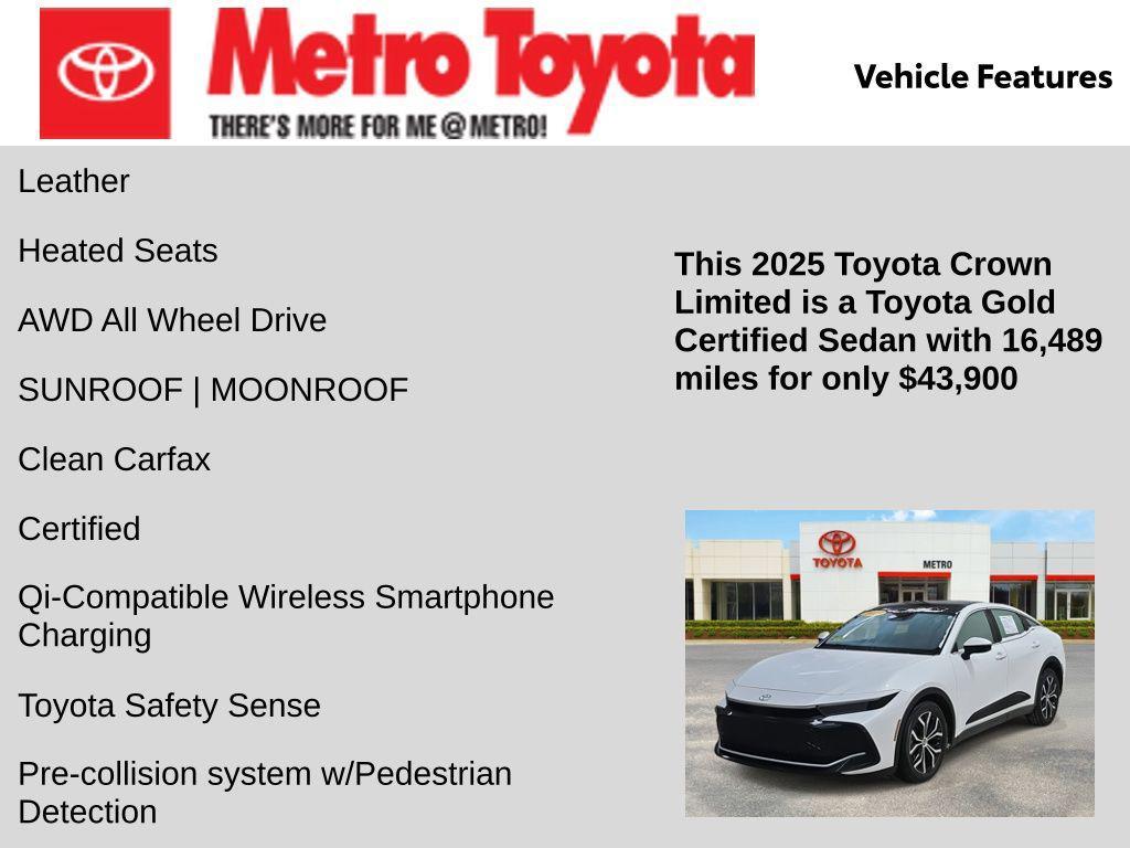 used 2025 Toyota Crown car, priced at $43,900