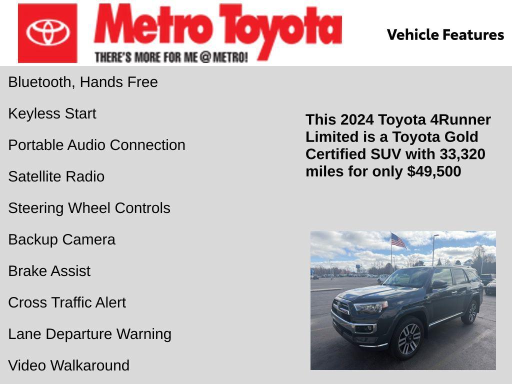 used 2024 Toyota 4Runner car, priced at $49,500