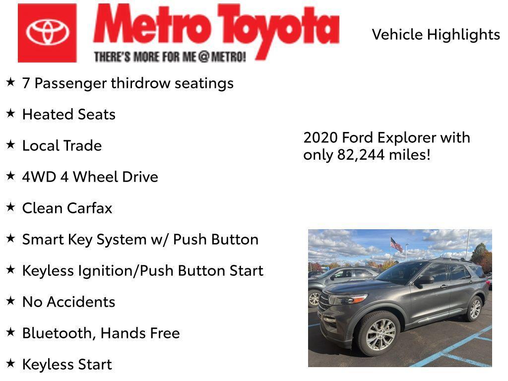 used 2020 Ford Explorer car, priced at $22,900