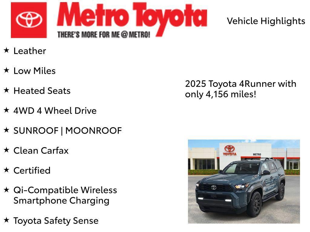 used 2025 Toyota 4Runner car, priced at $61,450