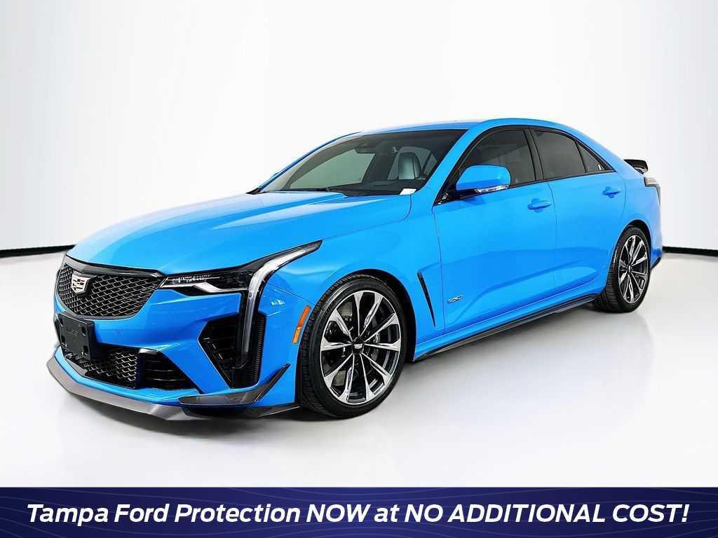 used 2022 Cadillac CT4-V car, priced at $53,701