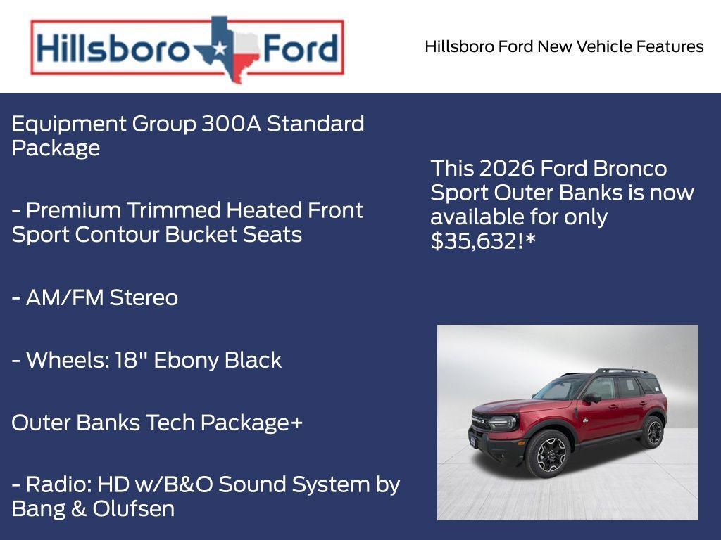 new 2026 Ford Bronco Sport car, priced at $35,857