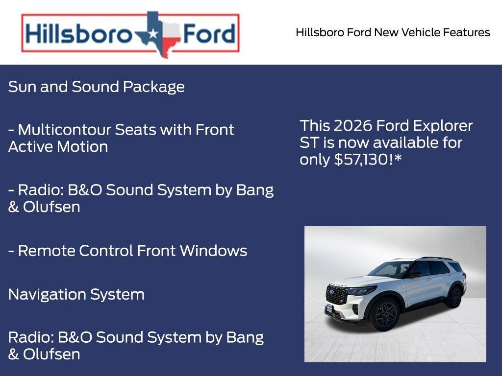 new 2026 Ford Explorer car, priced at $57,130