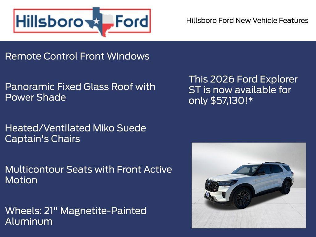 new 2026 Ford Explorer car, priced at $57,130