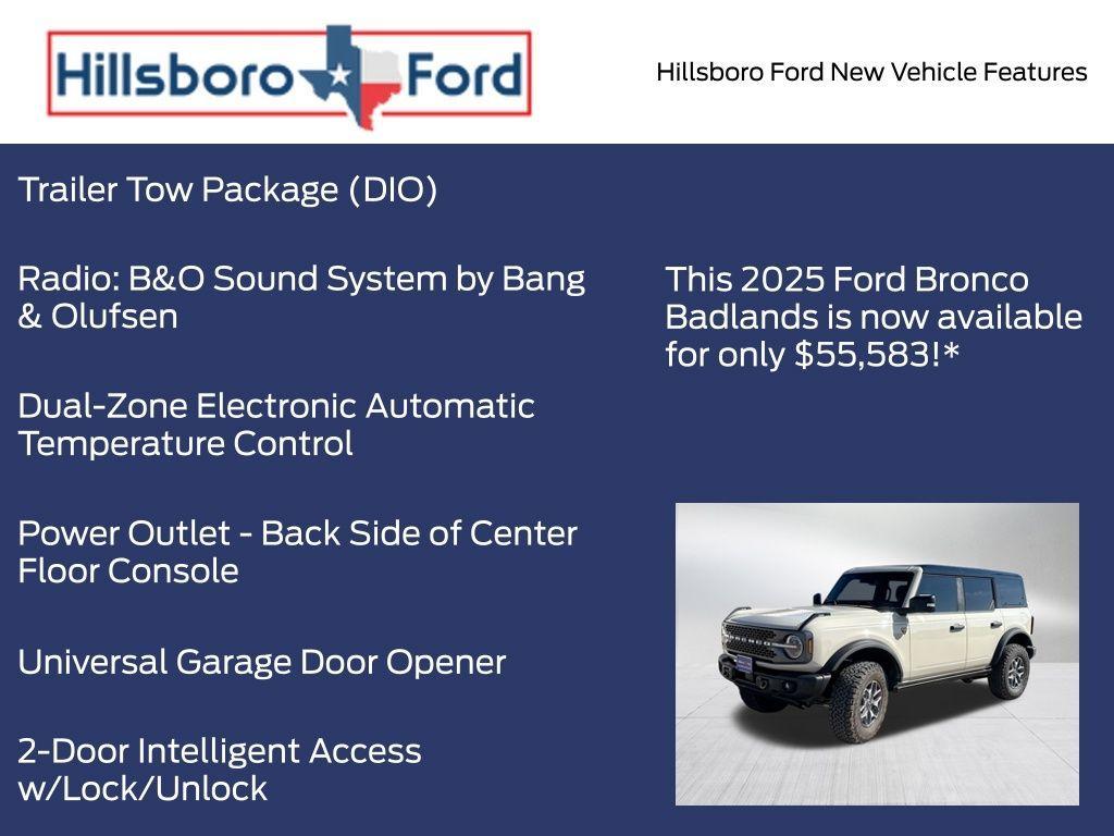 new 2025 Ford Bronco car, priced at $55,583